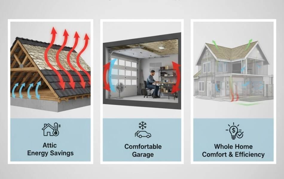 Radiant Barrier Insulation for Attics in Scorching Summer